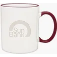 11 oz. Duo-Tone Ceramic Mug, Deep Etched — view 2