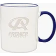 11 oz. Duo-Tone Ceramic Mug, Deep Etched — view 3