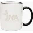 11 oz. Duo-Tone Ceramic Mug, Deep Etched — view 4