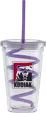 Carnival Cup with Color Curly Straw and Clear Lid, 16 oz — view 3