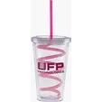 Carnival Cup with Color Curly Straw and Clear Lid, 16 oz — view 4