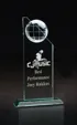 Medium World Tower Jade Crystal Award