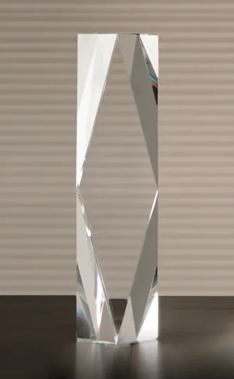 Medium Chairman's Tower Optical Crystal Award — view 2