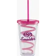 Carnival Cup with Color Curly Straw and Color Lid — view 6