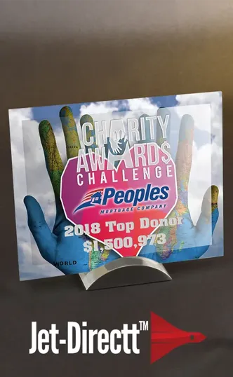 Large Prisma Award in Jade Crystal — view 2