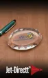 Faceted Oval Optical Crystal Paperweight — view 2