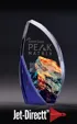 Cobalt Peak Obelisk Crystal Award — view 2