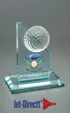 Small Golf Tower Crystal Award — view 2