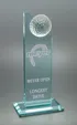 Large Golf Tower Crystal Award