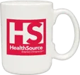 15 oz. Atlas Collection Ceramic Mug with C-Handle