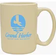 15 oz. Atlas Collection Ceramic Mug with C-Handle — view 2