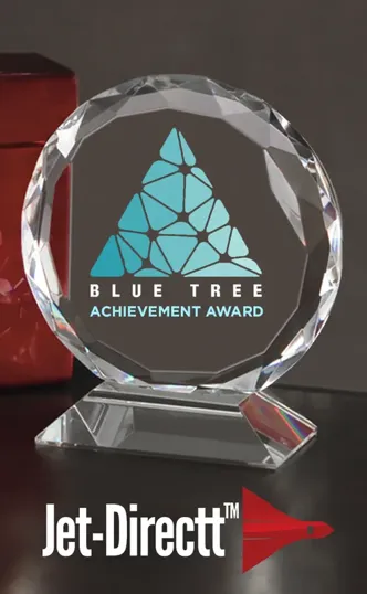 Large Ravenna Optical Crystal Award — view 2