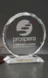 Large Ravenna Optical Crystal Award