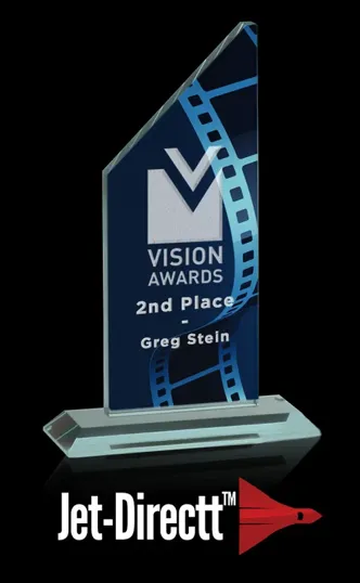 Medium Tower Award in Jade Crystal — view 2
