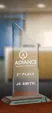 Large Tower Award in Jade Crystal — view 3