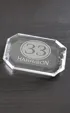 Faceted Rectangle Optical Crystal Paperweight
