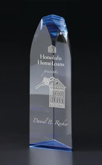 Large Kanawha Tower Optical Crystal Award
