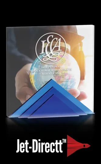 Small Andover Tri Level Optical Crystal Award — view 2