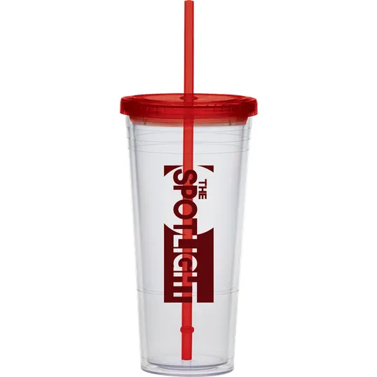 Extra Large Carnival Cup with Color Straw and Lid