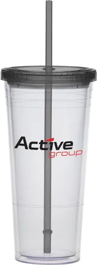 Extra Large Carnival Cup with Color Straw and Lid — view 7