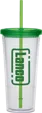 Extra Large Carnival Cup with Color Straw and Lid — view 3