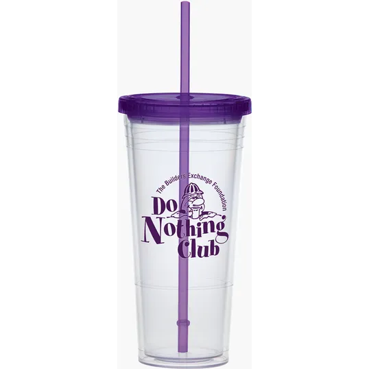 Extra Large Carnival Cup with Color Straw and Lid — view 5