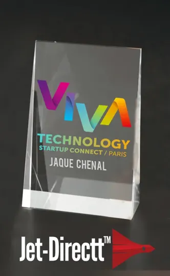 Small Wedge Award in Optical Crystal — view 2