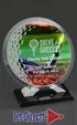 Large Golf Tangent Glass Award — view 2