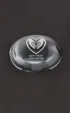 Thin Dome Paperweight, Lead-Free Crystal