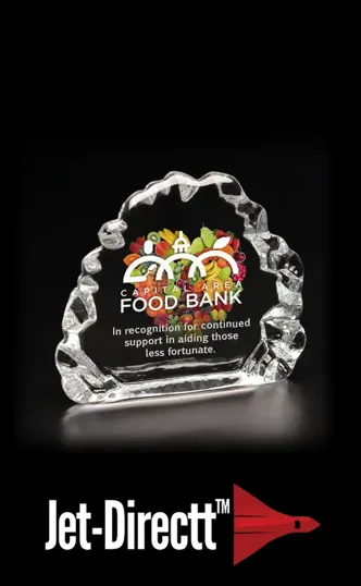 Small Iceberg Glass Award — view 2