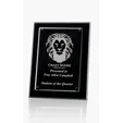 Medium Oglebay Glass Award with Black Piano Wood Base