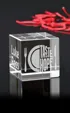 Small Cube Paperweight in Optical Crystal