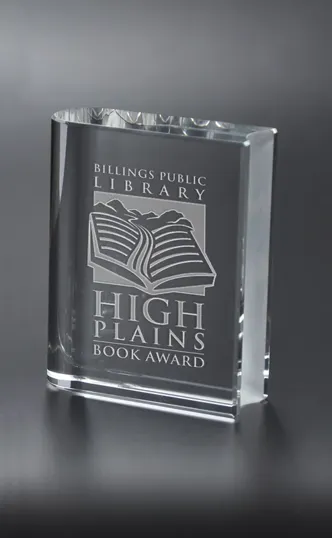 Medium Optical Crystal Book Award