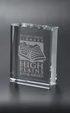 Medium Optical Crystal Book Award
