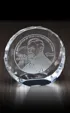 Tilting Circle Optical Crystal Paperweight