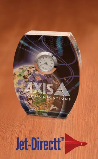 Canterbury Optical Crystal Desk Clock — view 2