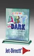 Small Hanover Jade Crystal Award — view 2