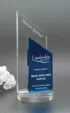 Harmony Award in Clear and Cobalt Optical Crystal