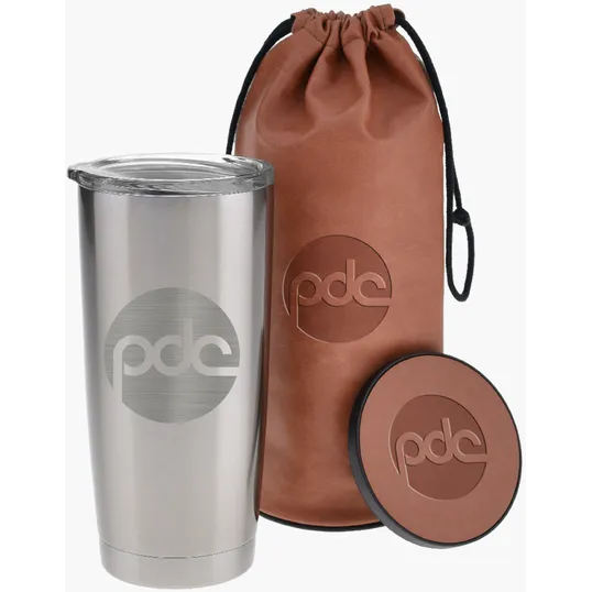 20 oz. Lasered Infinity Tumbler and Coaster Set — view 2