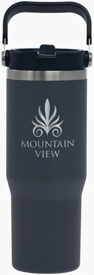 Enterprise Series 30 oz. Laser Etched Stainless Steel Tumbler — view 2