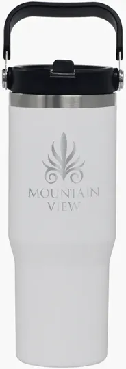 Enterprise Series 30 oz. Laser Etched Stainless Steel Tumbler — view 3