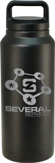Orion Series 1 Liter Laser-Etched Stainless Steel Bottle — view 2