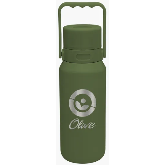 Kinetic Series 20 oz. Laser-Etched Stainless Steel Bottle — view 4