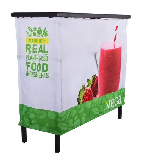 Portable Folding Bar with Full-Color Printed Skirt