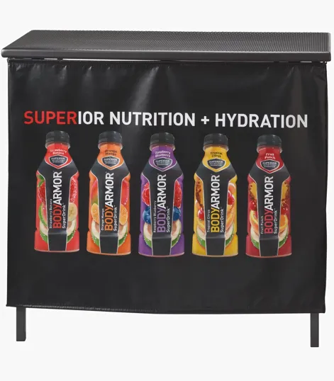 Portable Folding Bar with Full-Color Printed Skirt — view 2