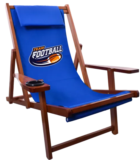 Wood Sling Chair with Cup Holder — view 5