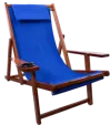 Wood Sling Chair with Cup Holder — view 3