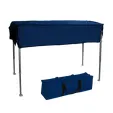 Tailgate & Display Table with Retractable Aluminum Frame