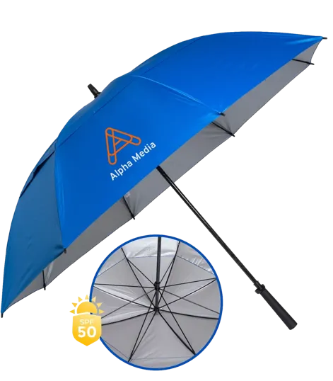 Raydefyer Vented Golf Umbrella with SPF 50+ UV Coating — view 6