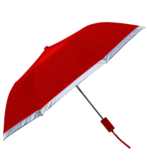 Patina Folding Umbrella with Reflective Border — view 4